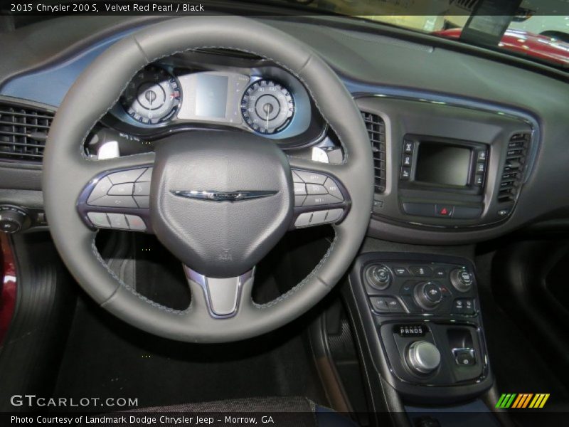 Velvet Red Pearl / Black 2015 Chrysler 200 S