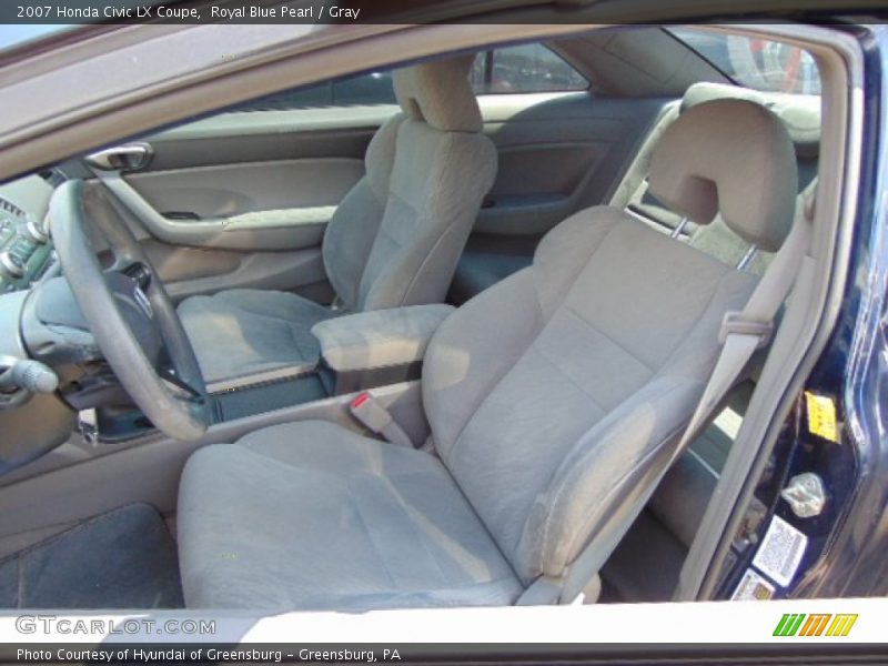 Royal Blue Pearl / Gray 2007 Honda Civic LX Coupe