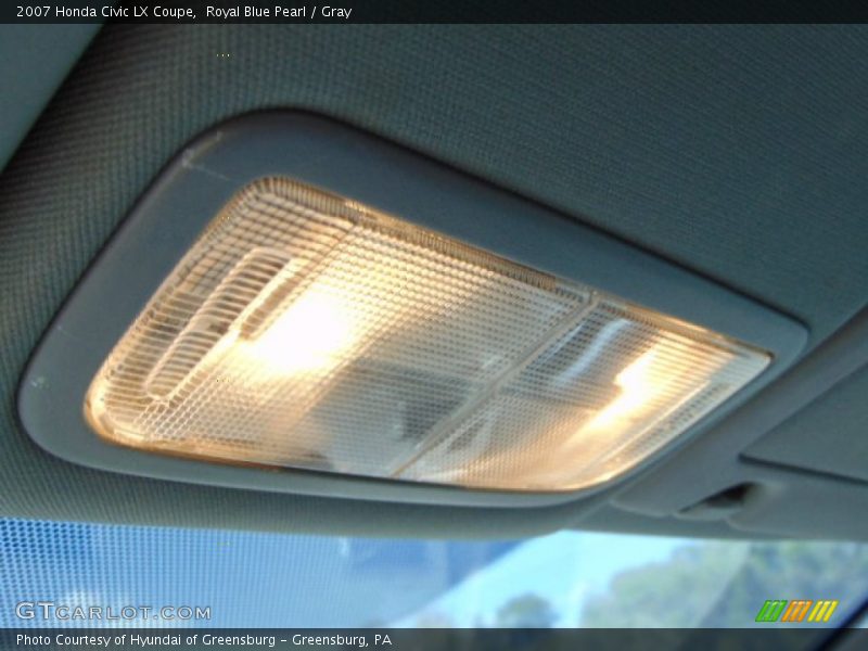 Royal Blue Pearl / Gray 2007 Honda Civic LX Coupe