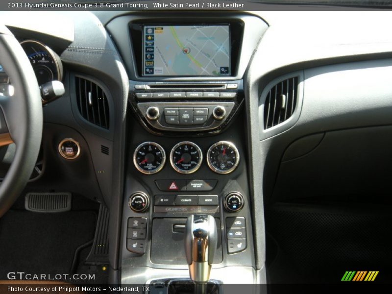 White Satin Pearl / Black Leather 2013 Hyundai Genesis Coupe 3.8 Grand Touring