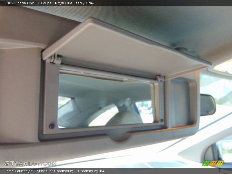 Royal Blue Pearl / Gray 2007 Honda Civic LX Coupe