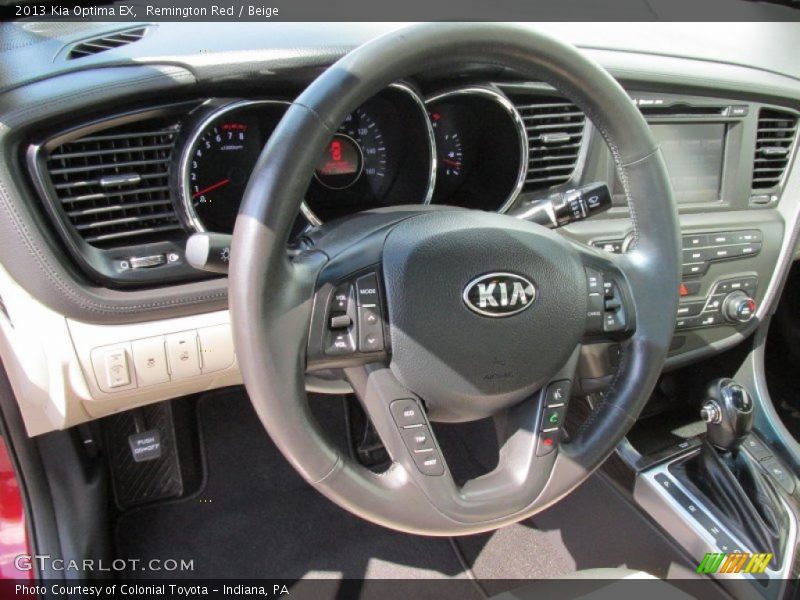 Remington Red / Beige 2013 Kia Optima EX