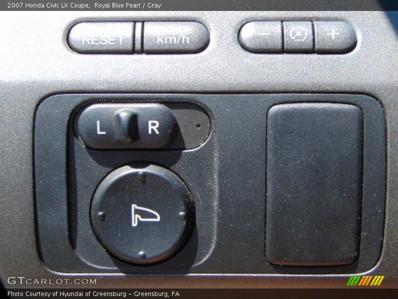 Royal Blue Pearl / Gray 2007 Honda Civic LX Coupe