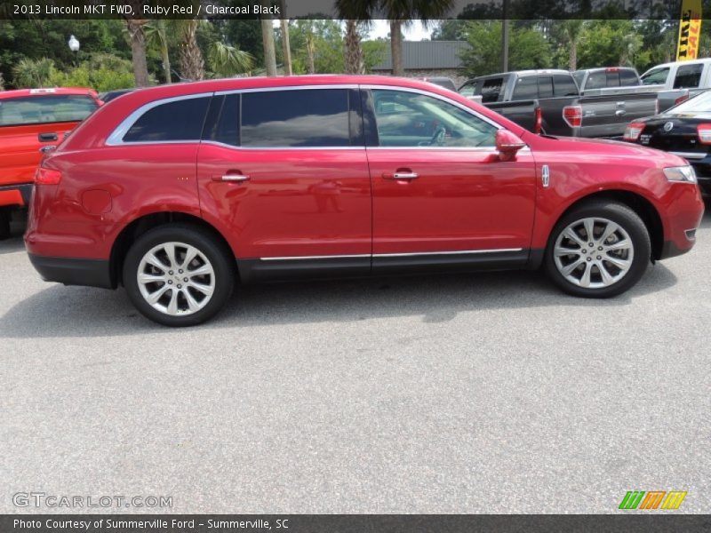 Ruby Red / Charcoal Black 2013 Lincoln MKT FWD