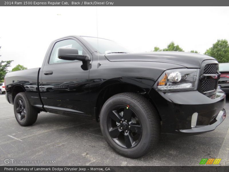 Black / Black/Diesel Gray 2014 Ram 1500 Express Regular Cab