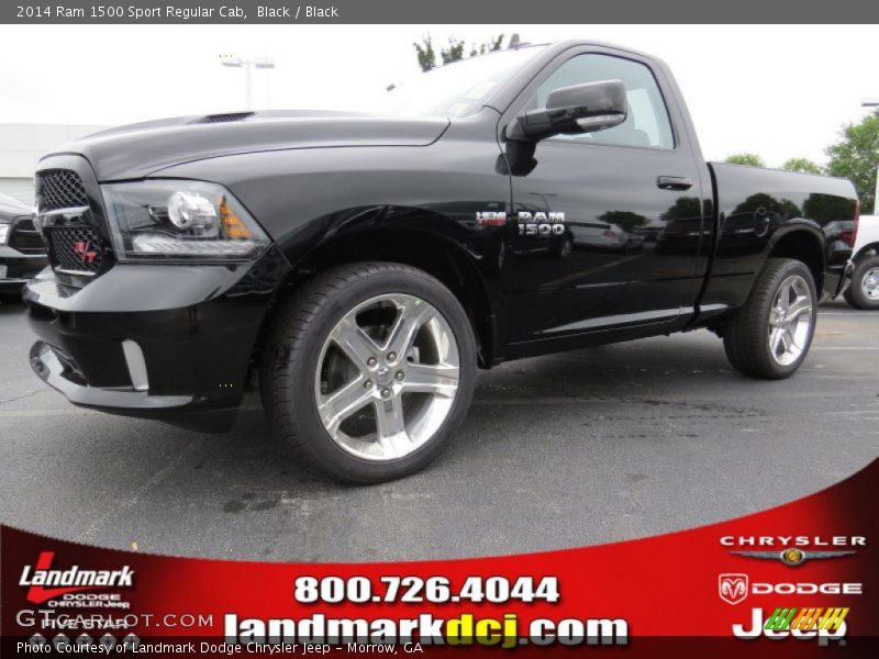 Black / Black 2014 Ram 1500 Sport Regular Cab
