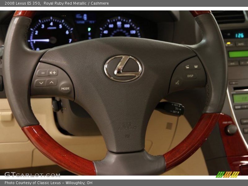 Royal Ruby Red Metallic / Cashmere 2008 Lexus ES 350