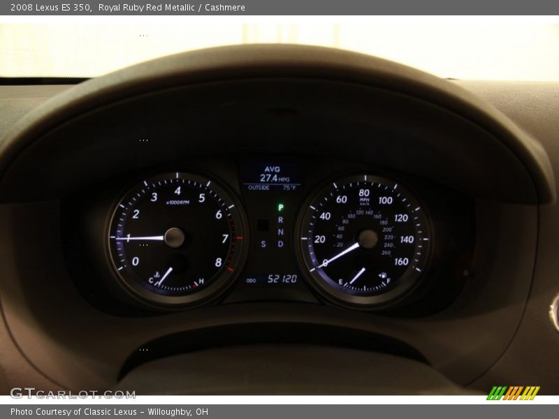 Royal Ruby Red Metallic / Cashmere 2008 Lexus ES 350