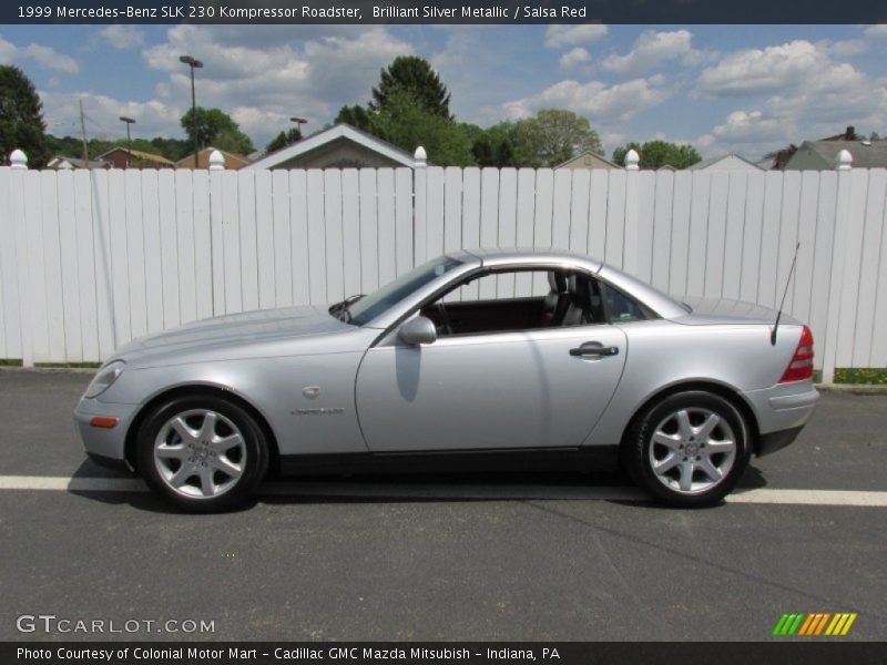 Brilliant Silver Metallic / Salsa Red 1999 Mercedes-Benz SLK 230 Kompressor Roadster