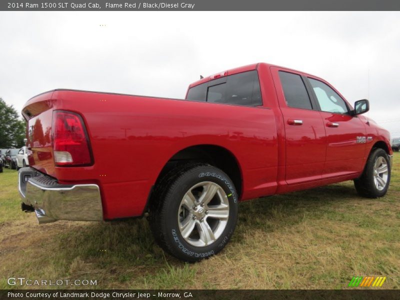 Flame Red / Black/Diesel Gray 2014 Ram 1500 SLT Quad Cab