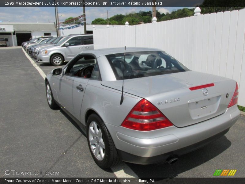 Brilliant Silver Metallic / Salsa Red 1999 Mercedes-Benz SLK 230 Kompressor Roadster