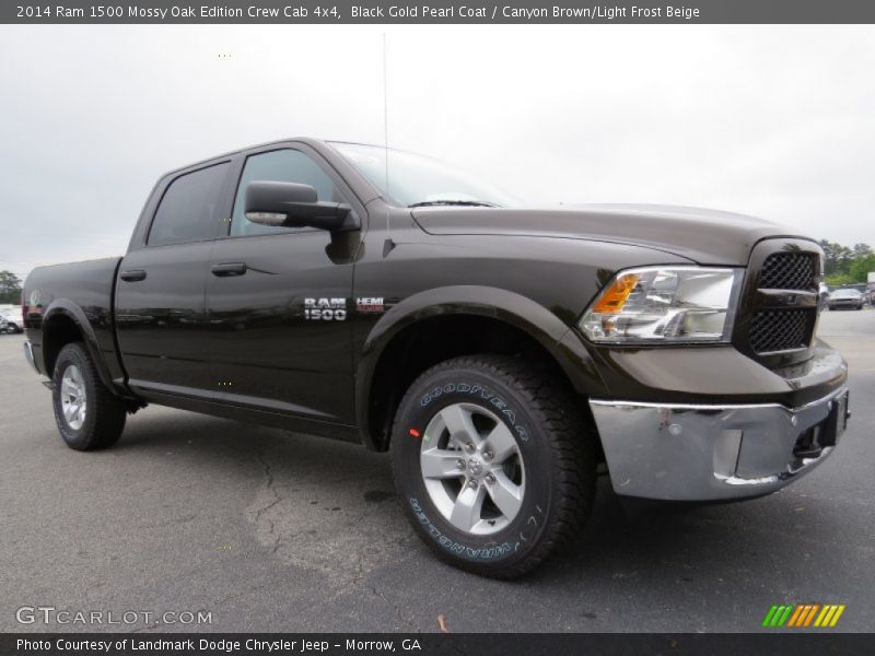 Black Gold Pearl Coat / Canyon Brown/Light Frost Beige 2014 Ram 1500 Mossy Oak Edition Crew Cab 4x4