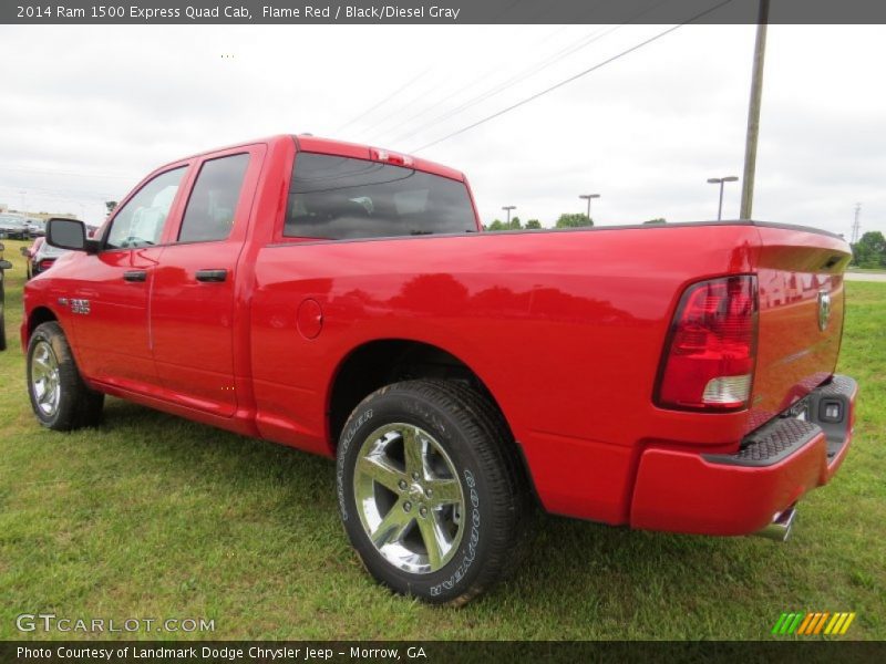 Flame Red / Black/Diesel Gray 2014 Ram 1500 Express Quad Cab