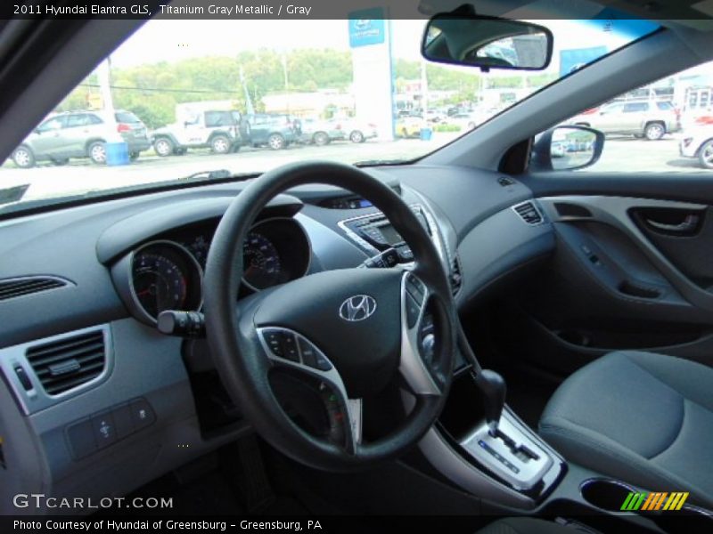 Titanium Gray Metallic / Gray 2011 Hyundai Elantra GLS