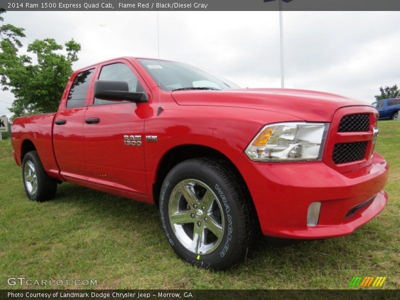 Flame Red / Black/Diesel Gray 2014 Ram 1500 Express Quad Cab