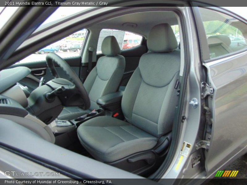 Titanium Gray Metallic / Gray 2011 Hyundai Elantra GLS