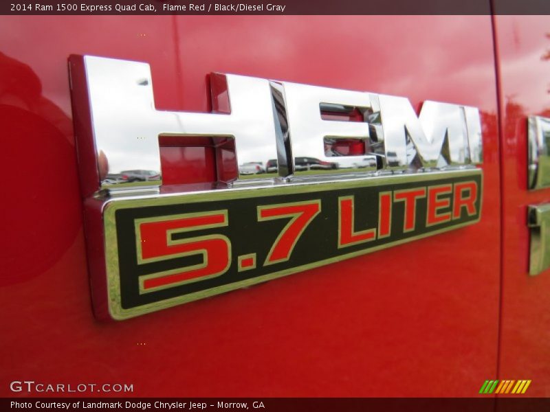 Flame Red / Black/Diesel Gray 2014 Ram 1500 Express Quad Cab