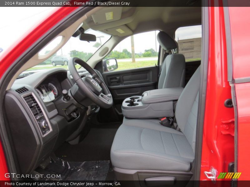 Flame Red / Black/Diesel Gray 2014 Ram 1500 Express Quad Cab