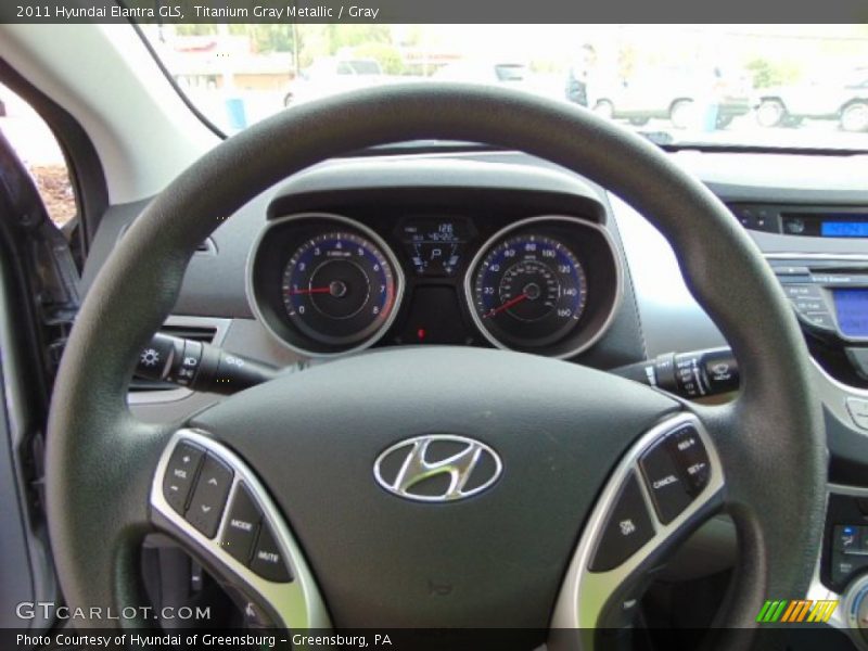 Titanium Gray Metallic / Gray 2011 Hyundai Elantra GLS