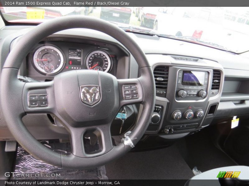 Flame Red / Black/Diesel Gray 2014 Ram 1500 Express Quad Cab