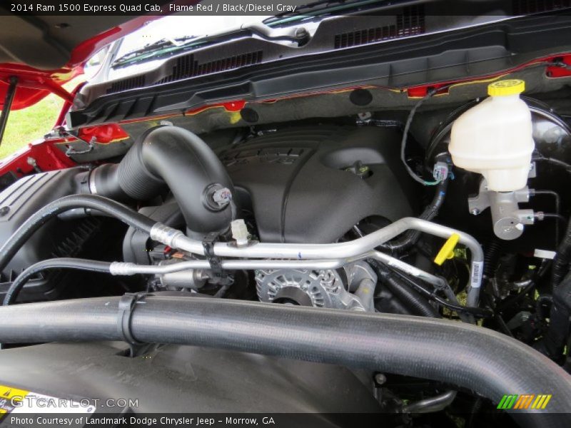 Flame Red / Black/Diesel Gray 2014 Ram 1500 Express Quad Cab