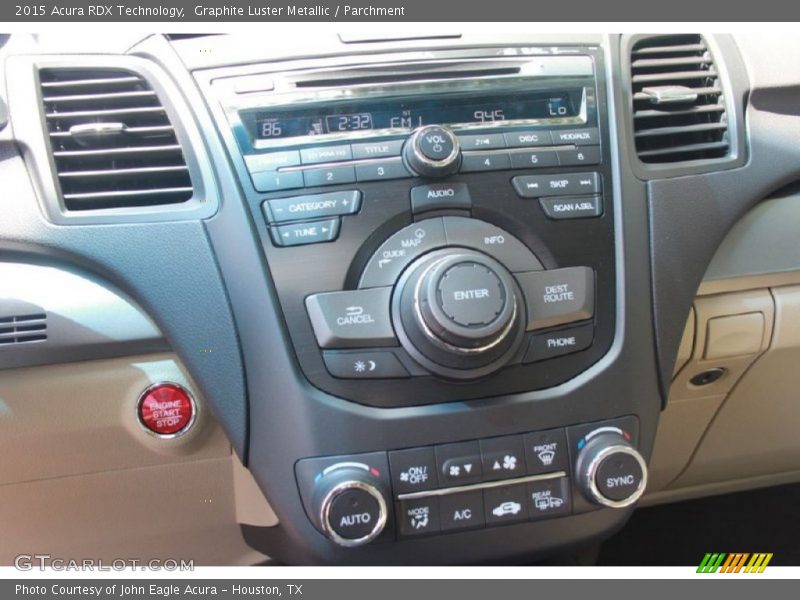 Controls of 2015 RDX Technology