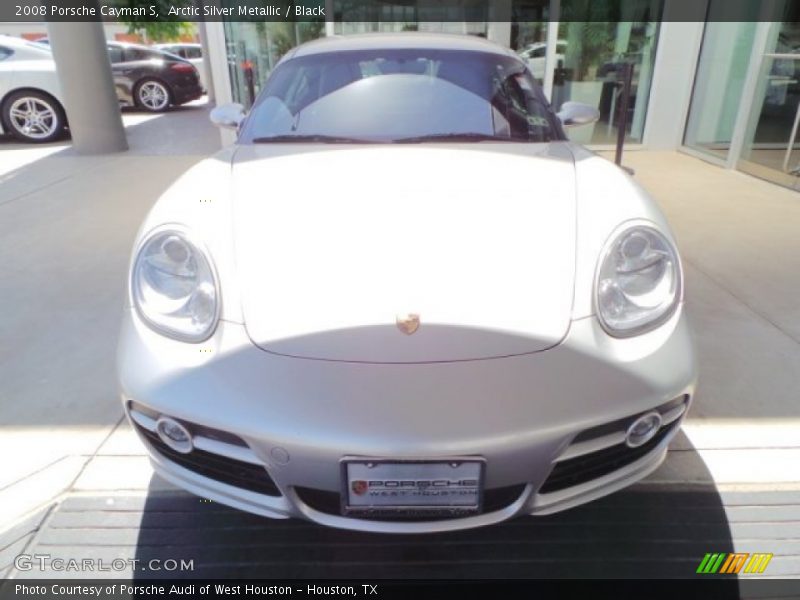 Arctic Silver Metallic / Black 2008 Porsche Cayman S