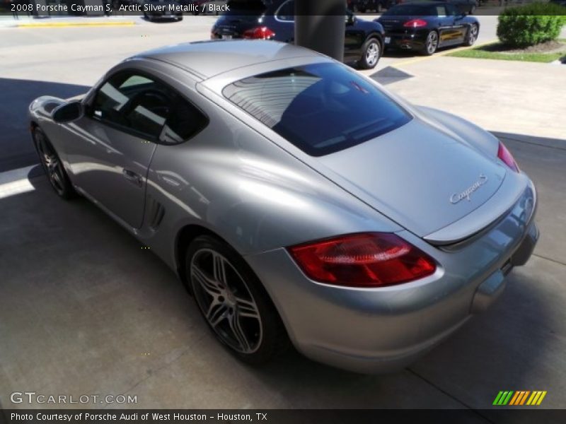 Arctic Silver Metallic / Black 2008 Porsche Cayman S