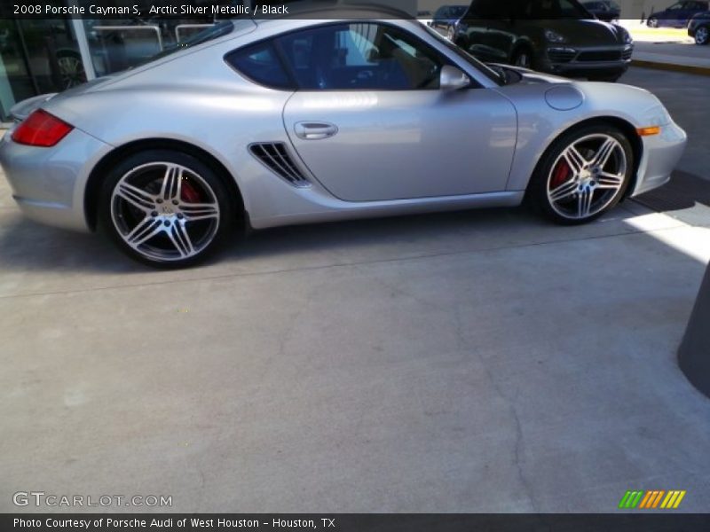 Arctic Silver Metallic / Black 2008 Porsche Cayman S