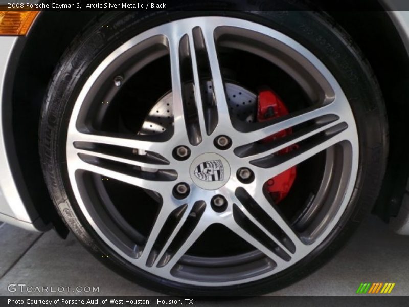 Arctic Silver Metallic / Black 2008 Porsche Cayman S