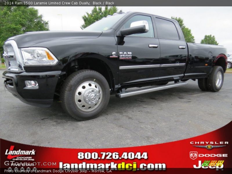 Black / Black 2014 Ram 3500 Laramie Limited Crew Cab Dually