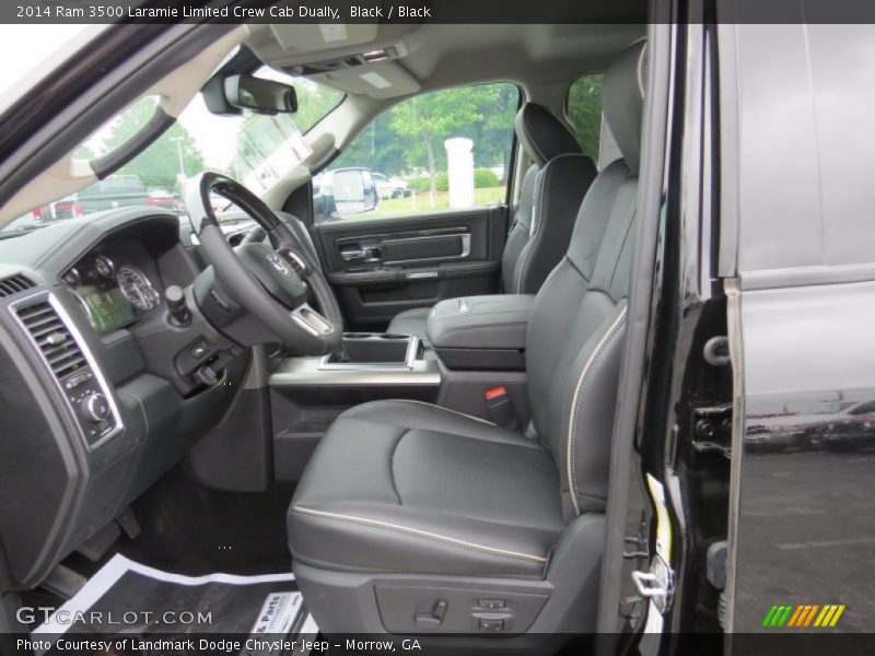  2014 3500 Laramie Limited Crew Cab Dually Black Interior