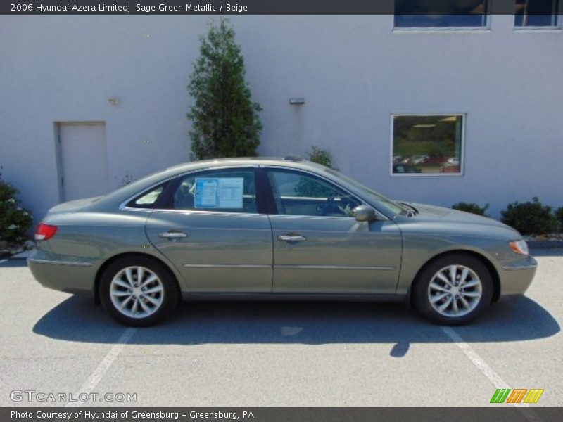 Sage Green Metallic / Beige 2006 Hyundai Azera Limited