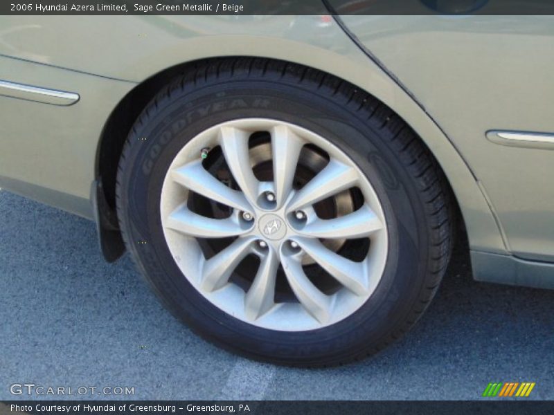 Sage Green Metallic / Beige 2006 Hyundai Azera Limited