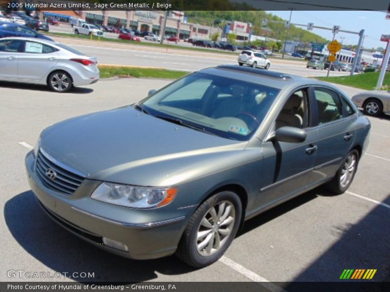 Sage Green Metallic / Beige 2006 Hyundai Azera Limited