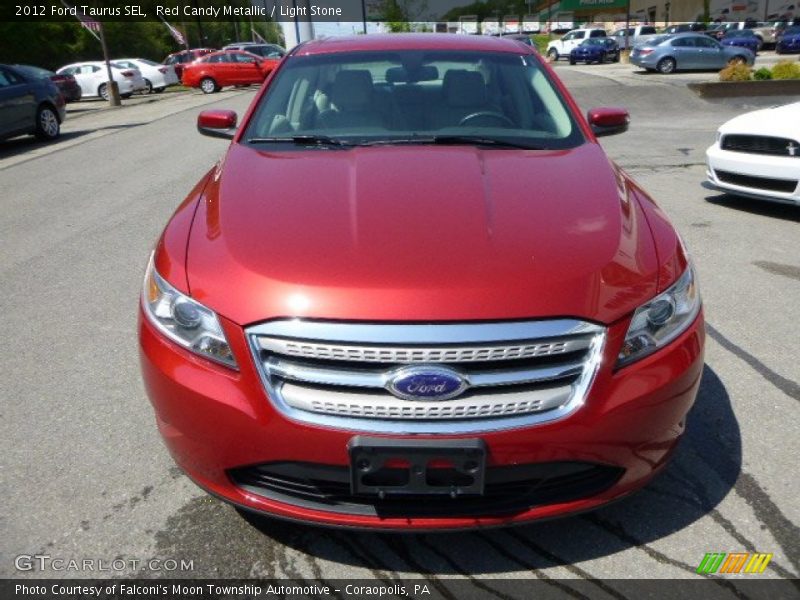 Red Candy Metallic / Light Stone 2012 Ford Taurus SEL