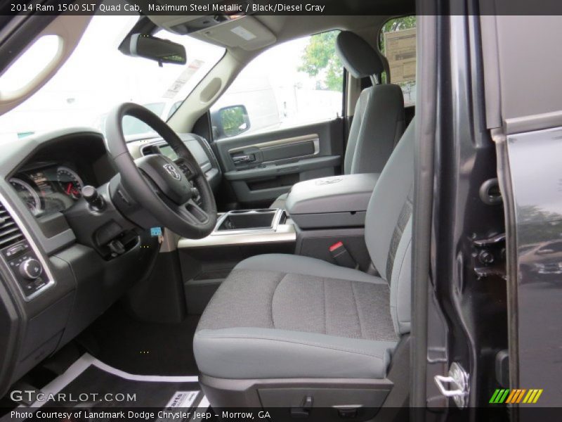 Maximum Steel Metallic / Black/Diesel Gray 2014 Ram 1500 SLT Quad Cab