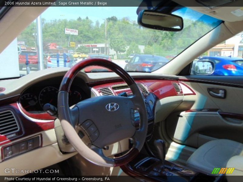 Sage Green Metallic / Beige 2006 Hyundai Azera Limited