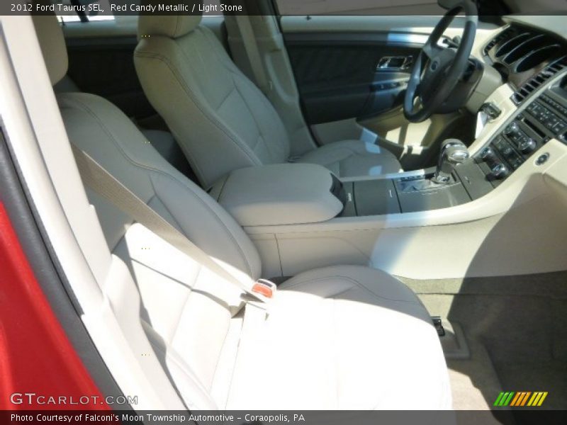 Red Candy Metallic / Light Stone 2012 Ford Taurus SEL