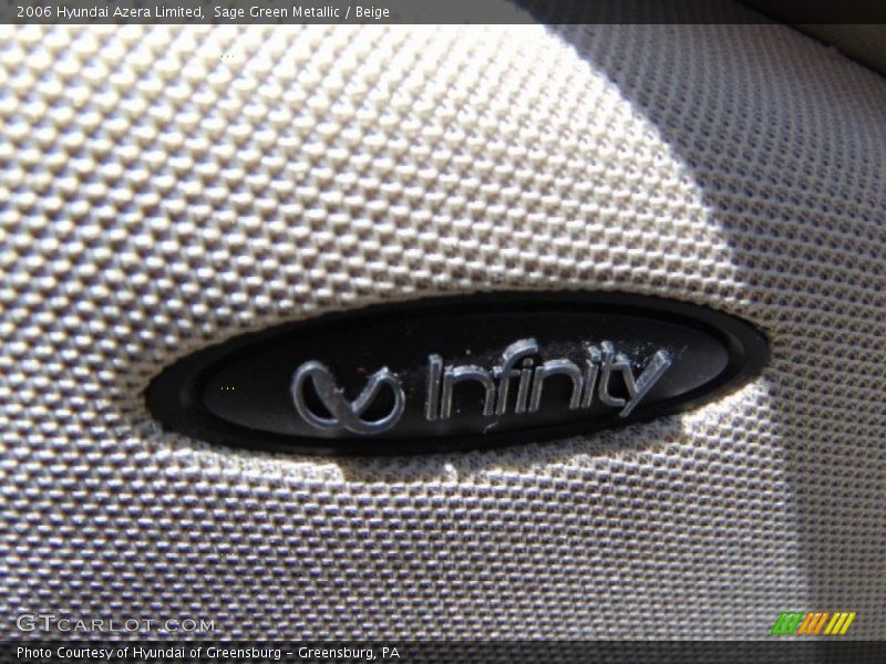 Sage Green Metallic / Beige 2006 Hyundai Azera Limited