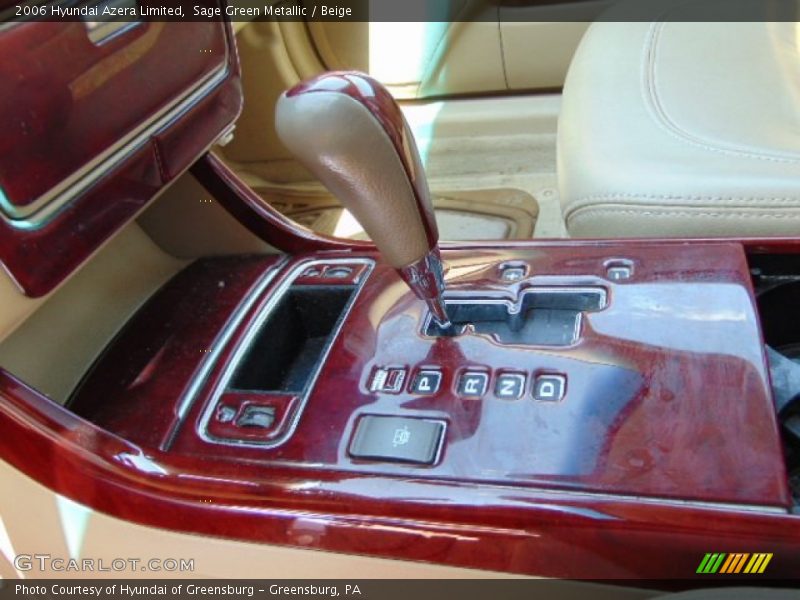 Sage Green Metallic / Beige 2006 Hyundai Azera Limited