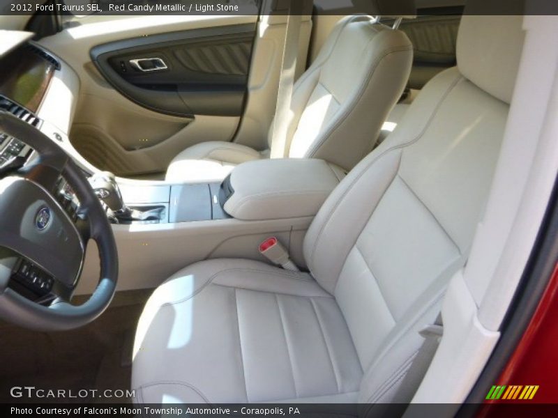 Red Candy Metallic / Light Stone 2012 Ford Taurus SEL