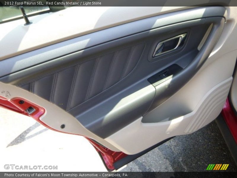 Red Candy Metallic / Light Stone 2012 Ford Taurus SEL