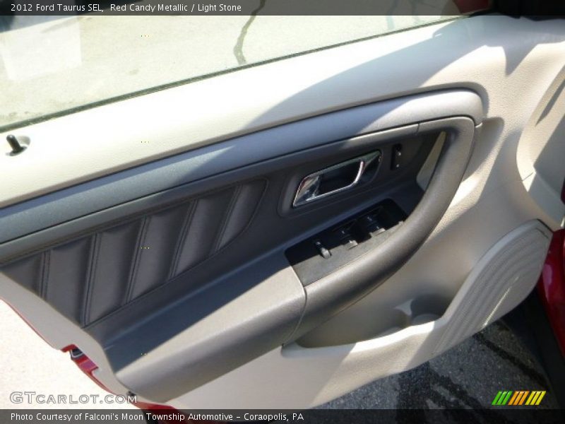 Red Candy Metallic / Light Stone 2012 Ford Taurus SEL