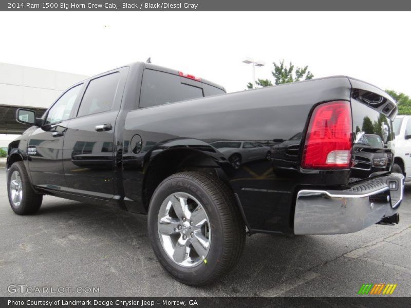 Black / Black/Diesel Gray 2014 Ram 1500 Big Horn Crew Cab