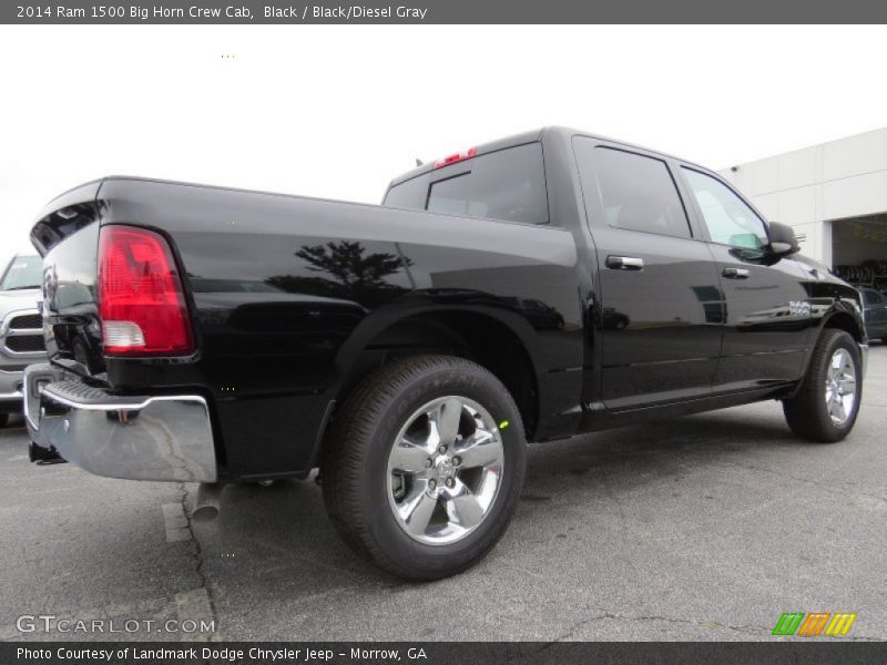 Black / Black/Diesel Gray 2014 Ram 1500 Big Horn Crew Cab