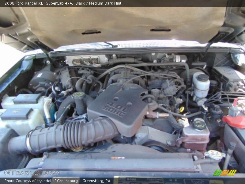 Black / Medium Dark Flint 2008 Ford Ranger XLT SuperCab 4x4