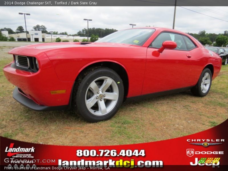 TorRed / Dark Slate Gray 2014 Dodge Challenger SXT