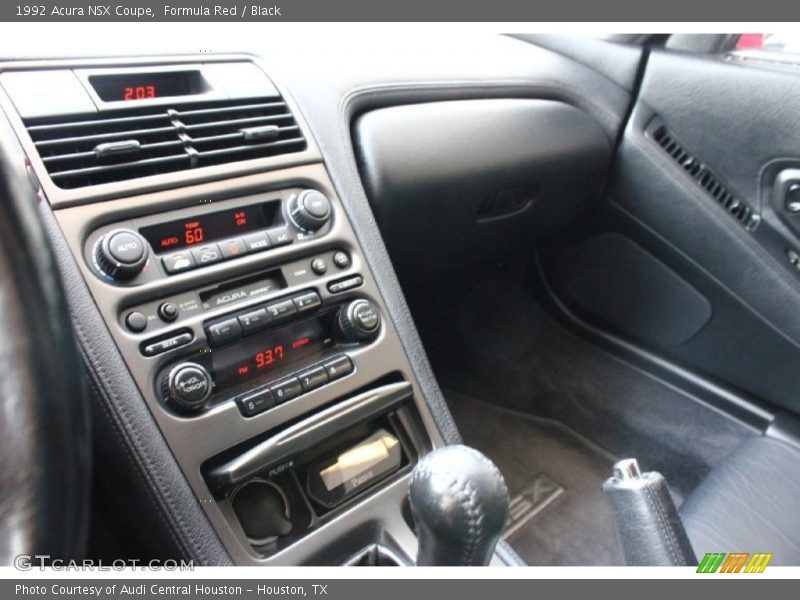Controls of 1992 NSX Coupe