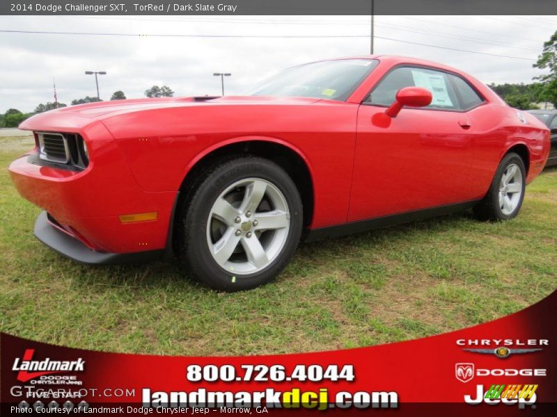 TorRed / Dark Slate Gray 2014 Dodge Challenger SXT
